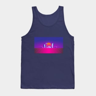 Synthwave 80's neon Tank Top